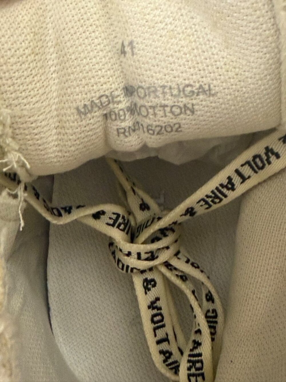 NWB Zadig & Voltaire High Flash Canvas High Top Sneakers Flash Size 41 - Picture 6 of 7